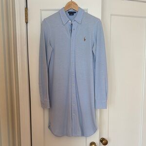 Polo by Ralph Lauren Light Blue Long-Sleeve Button-Down Shirt